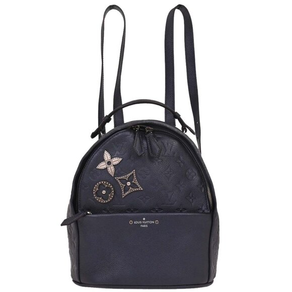 Louis Vuitton Blue Monogram Empreinte Sorbonne Backpack M43741 CA3197 177438 - Picture 1 of 10